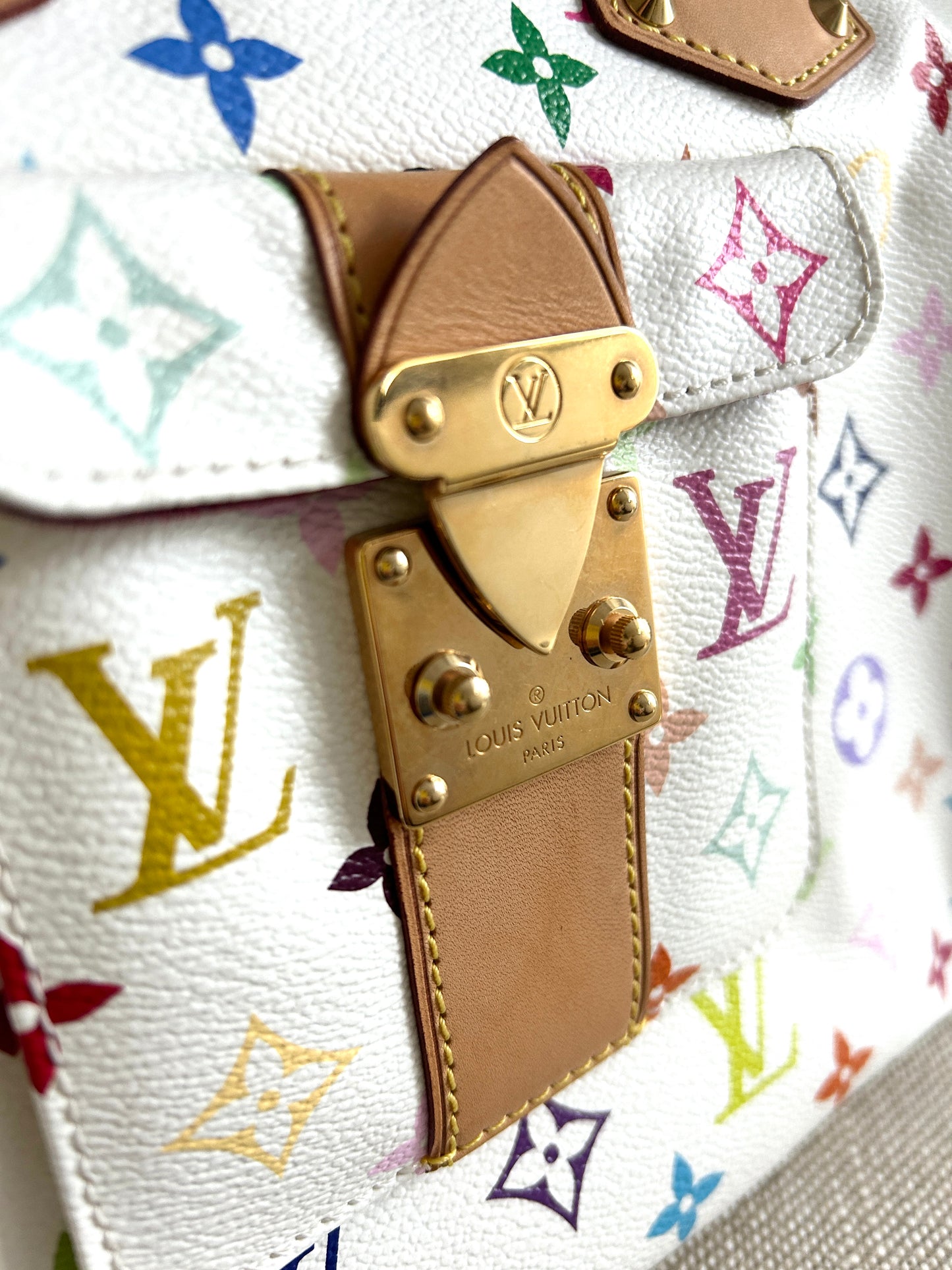 Louis Vuitton X Tahashi Murakami speedy 30 multicolor white