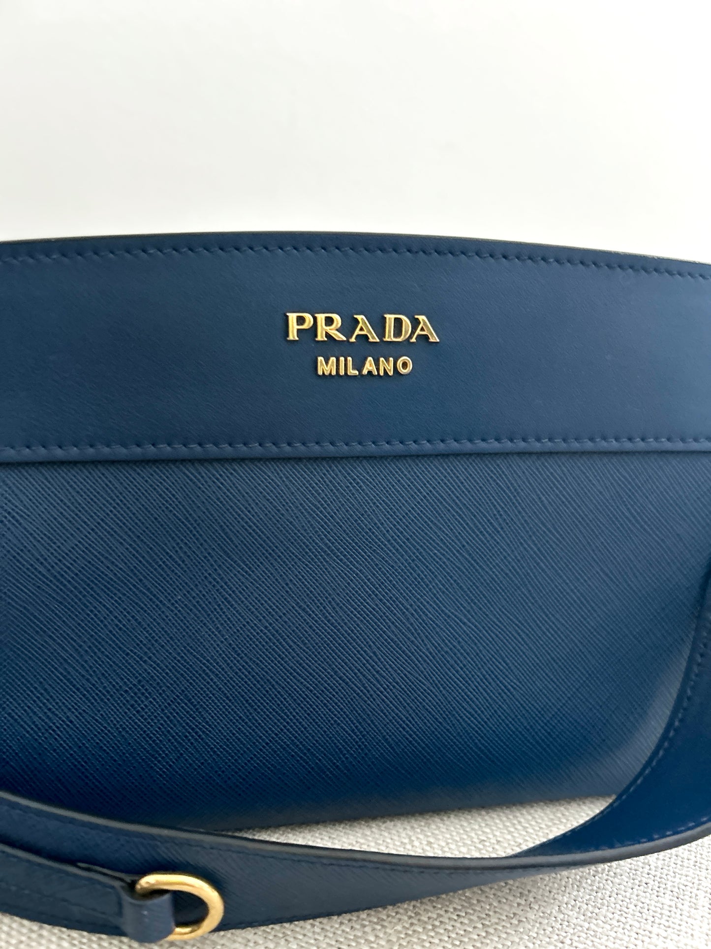 Prada Esplande  Leather Handbag in Bluette