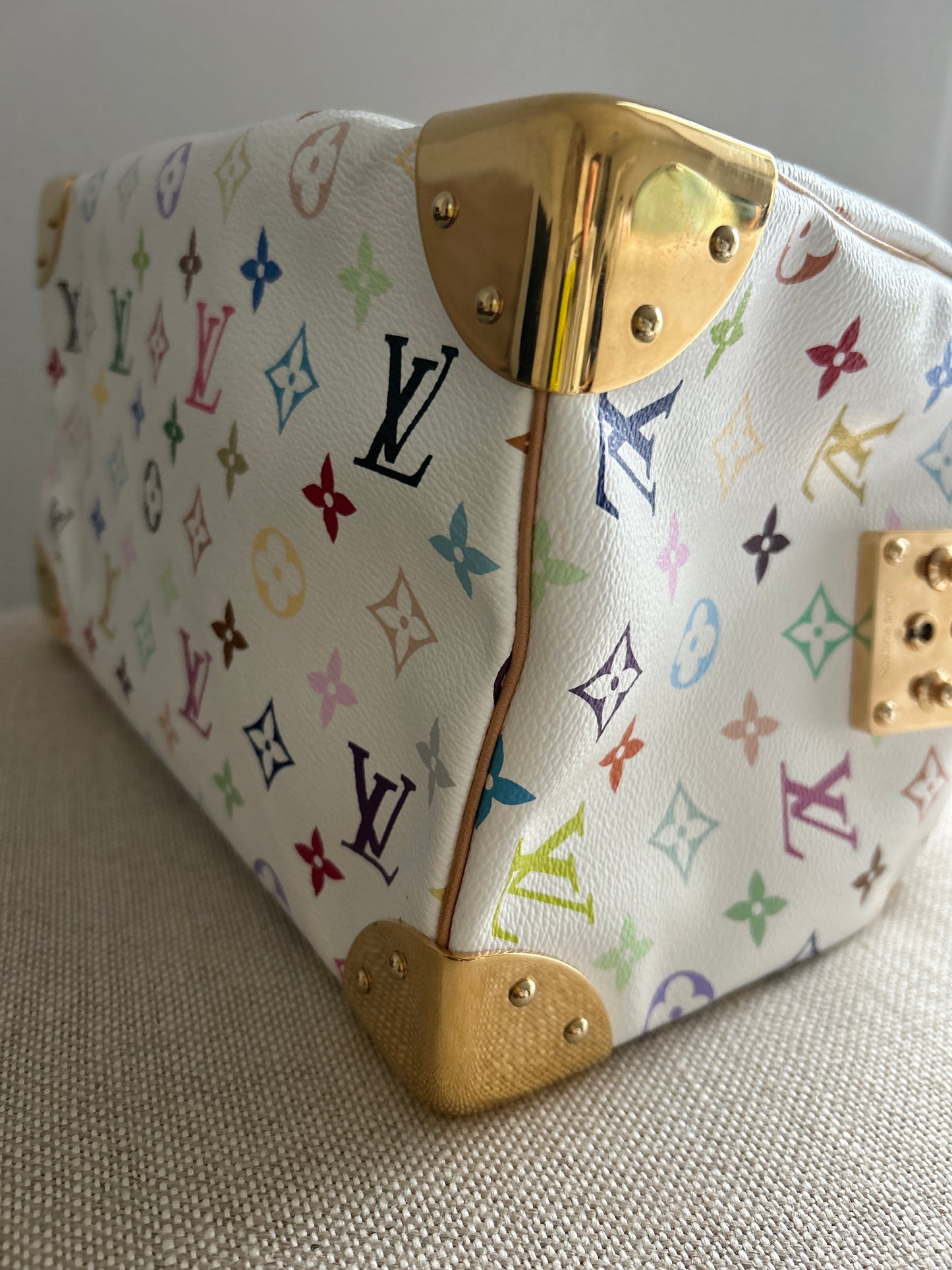 Louis Vuitton X Tahashi Murakami speedy 30 multicolor white