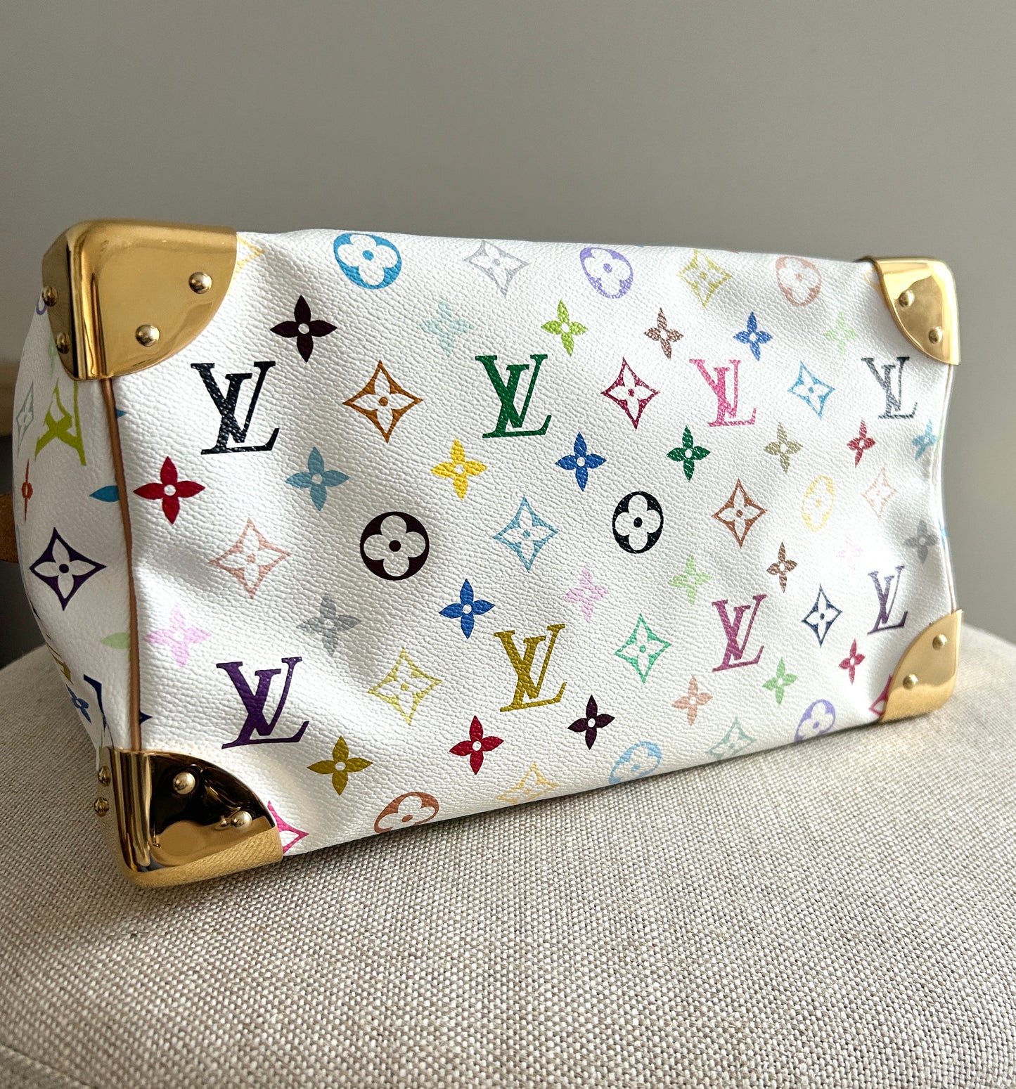 Louis Vuitton X Tahashi Murakami speedy 30 multicolor white