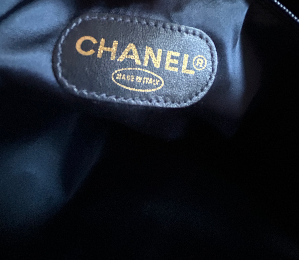 Chanel Vintage CC Logo Caviar
Tote - Rare Dark Navy / Midnight Blue - Gold Hardware - Circa 1994-1996