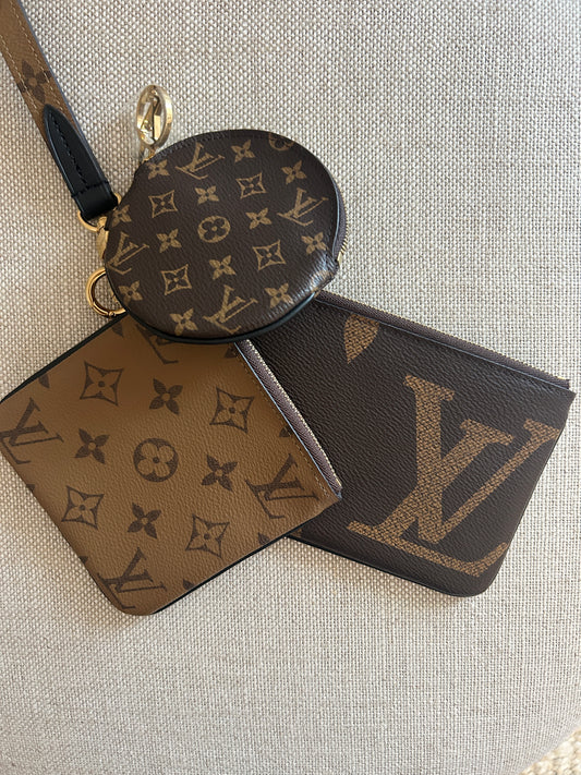 Louis Vuitton Monogram Canvas Trio Pouch