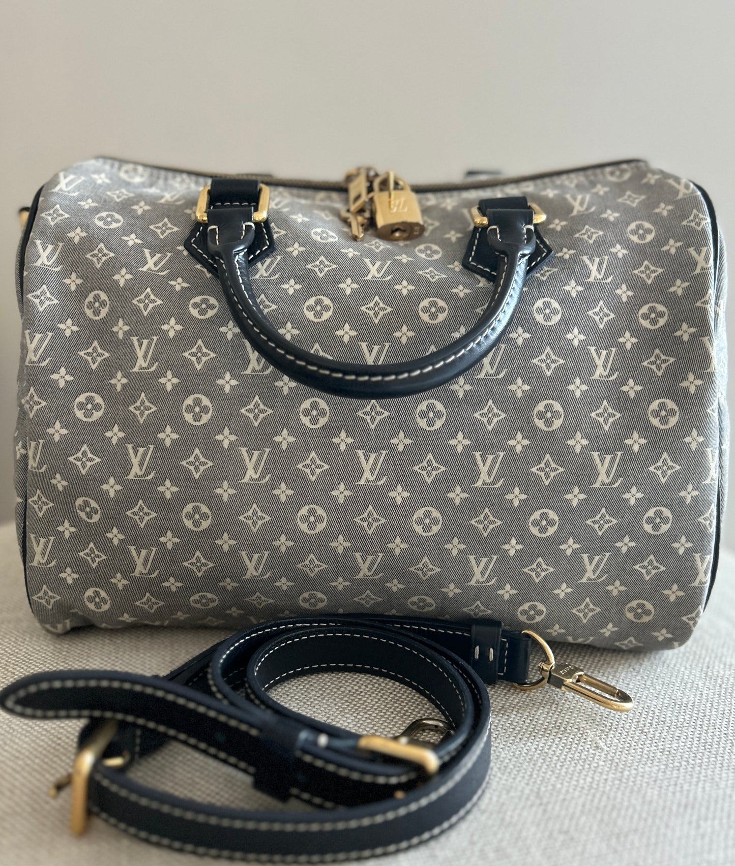 Louis Vuitton Bandolier Speedy 30 -Deep Navy Blue