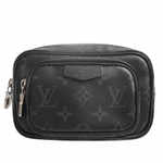 Louis Vuitton Eclipse Outdoor Pochette Shoulder Bag Waist Bag Black Coated Canvas